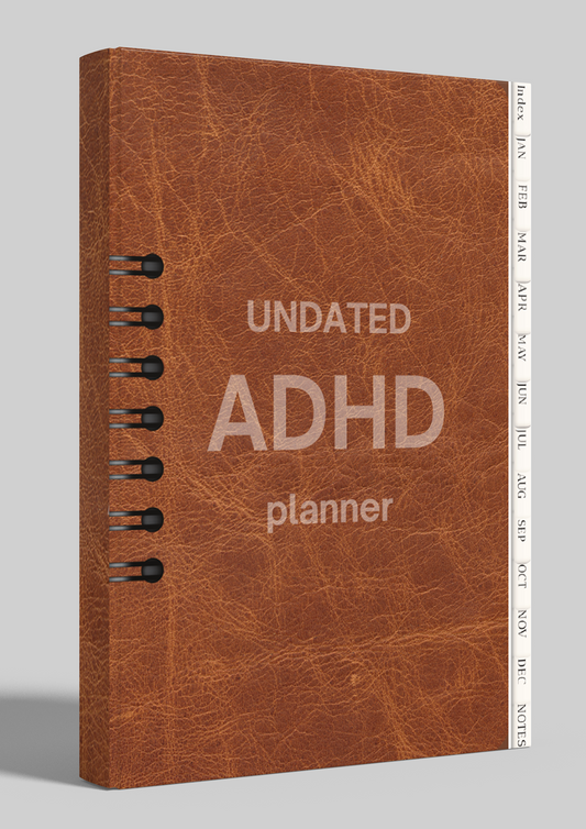 Undated ADHD Planner (508 pages) **DIGITAL PLANNER** + STICKERS