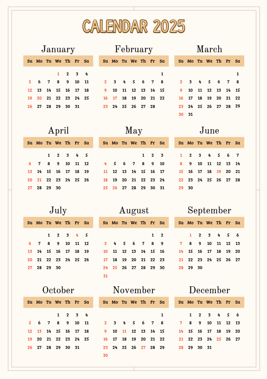 Your Free 2025 Planner and Stay organized